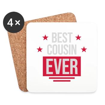 best cousin ever Zitat - Untersetzer (4er-Set) - Weiß - Vorne