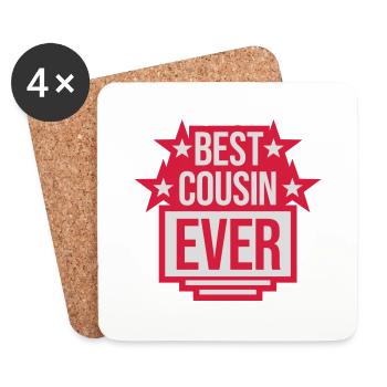 best cousin ever Zitat - Untersetzer (4er-Set) - Weiß - Vorne