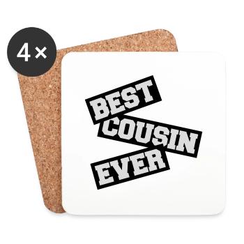 best cousin ever Zitat - Untersetzer (4er-Set) - Weiß - Vorne