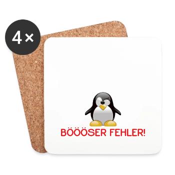 Du Denkst Ich Bin Klein Lieb Und Nett - Untersetzer (4er-Set) - Weiß - Vorne