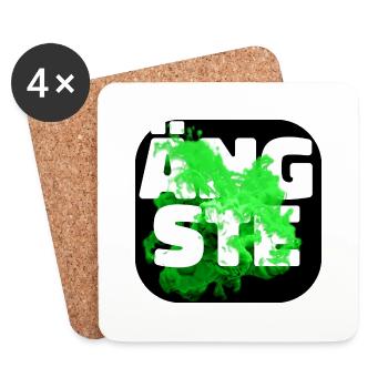 Ängste gruen - Untersetzer (4er-Set) - Weiß - Vorne