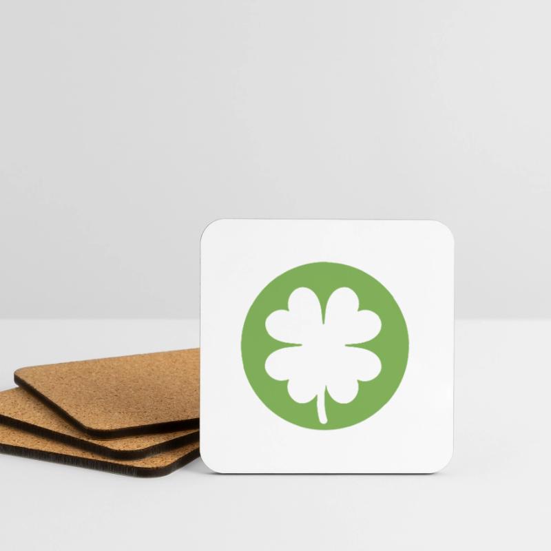 Trèfle vert pour la Saint-Patrick Dessous de verre (lot de 4)