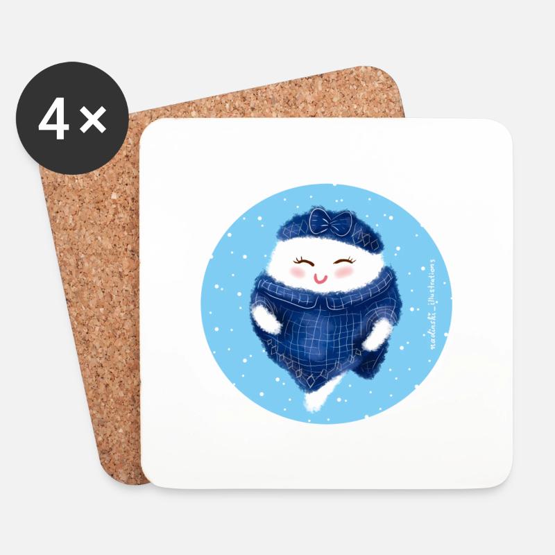 Geist Winter - Untersetzer (4er-Set) - Weiß