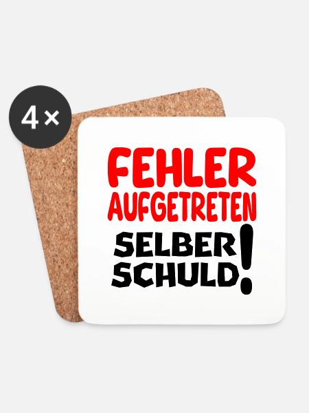 aufgetreten - Untersetzer (4er-Set) - Weiß