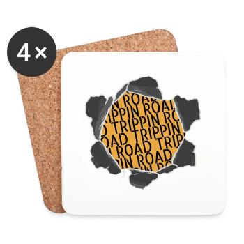 Joke Camping Quote Boy Scouts America - Coasters (set of 4) - white - Front