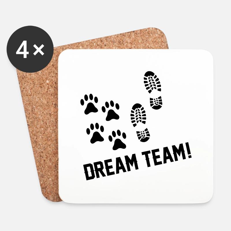 dream team - Untersetzer (4er-Set) - Weiß