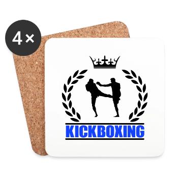 kickboxing - Coasters (set of 4) - white - Front