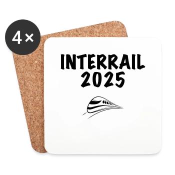Interrail 25 - Untersetzer (4er-Set) - Weiß - Vorne