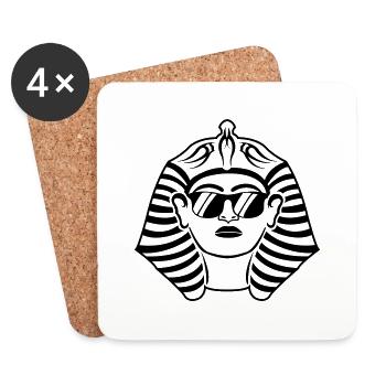 Pharaoh Sunglasses - Coasters (set of 4) - white - Front
