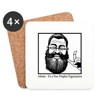 Atheistbesser - Coasters (set of 4) - white - Front