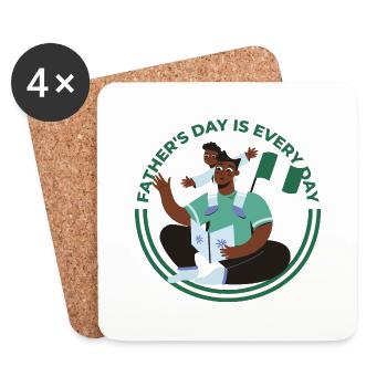 Nigérian Père Père Papa Papa Fils I Cadeau - Dessous de verre (lot de 4) - blanc - Devant