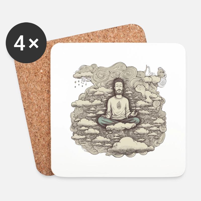 Mindfulness - Coasters (set of 4) - white