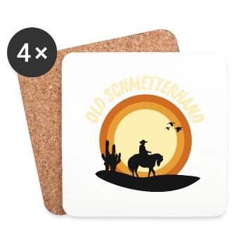 Old Schmetterhand - Untersetzer (4er-Set) - Weiß - Vorne