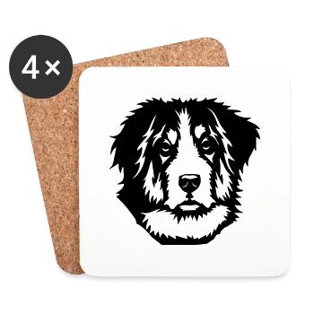 Dog Hund - Untersetzer (4er-Set) - Weiß - Vorne
