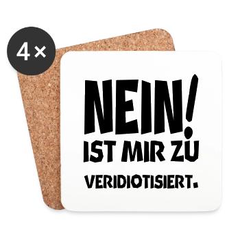 neinistmir - Untersetzer (4er-Set) - Weiß - Vorne