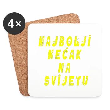 Najbolji necak tetka mère Croatie Balkans Serbie - Dessous de verre (lot de 4) - blanc - Devant