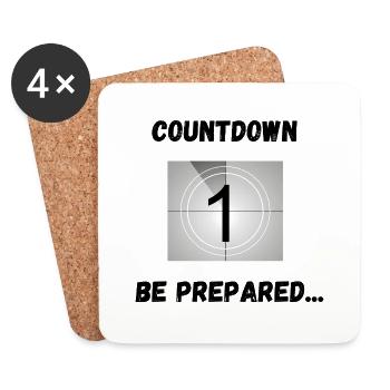 Countdown, seid bereit - Untersetzer (4er-Set) - Weiß - Vorne