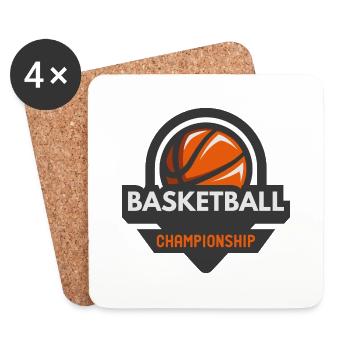Ballsport - Untersetzer (4er-Set) - Weiß - Vorne