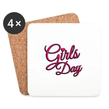 Girls Day - Untersetzer (4er-Set) - Weiß - Vorne