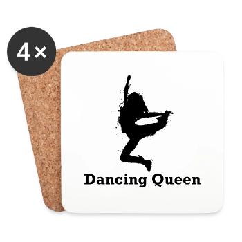 Dancing Dance Music - Coasters (set of 4) - white - Front