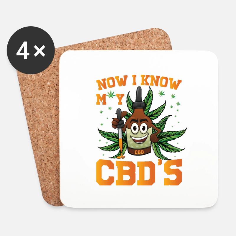 Now I Know - Untersetzer (4er-Set) - Weiß