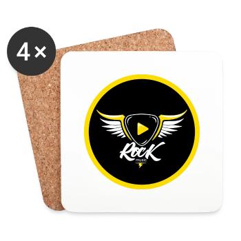 ROCK - Coasters (set of 4) - white - Front