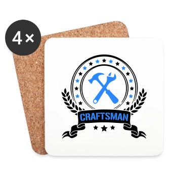 craftsman - Untersetzer (4er-Set) - Weiß - Vorne