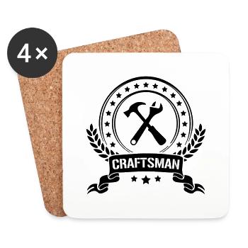 Craftsman - Coasters (set of 4) - white - Front