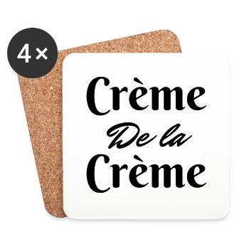 Crème de la Crème - Untersetzer (4er-Set) - Weiß - Vorne