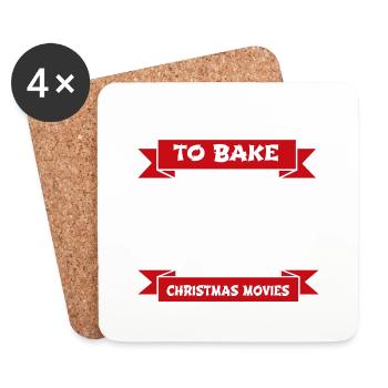 Happy Baked Baker Ordinateur Pâtissier Chef Cool - Dessous de verre (lot de 4) - blanc - Devant