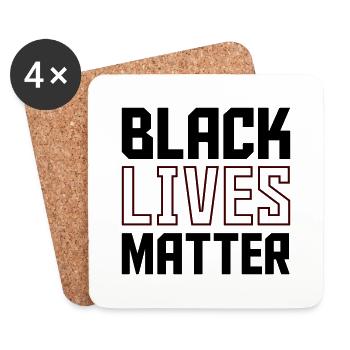 black lives - Untersetzer (4er-Set) - Weiß - Vorne