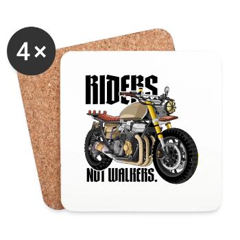 TWD // Moto - Dessous de verre (lot de 4) - blanc - Devant