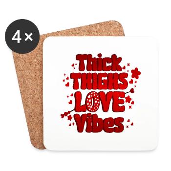 Liebe mich Valentinstag Alles Gute zum Valentinstag Valentinstag - Untersetzer (4er-Set) - Weiß - Vorne