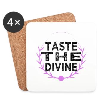 Culinary Experiences Quote Rich Flavors Birthday - Coasters (set of 4) - white - Front