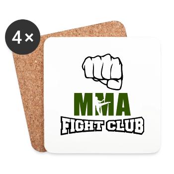 MMA Fight Club - Coasters (set of 4) - white - Front