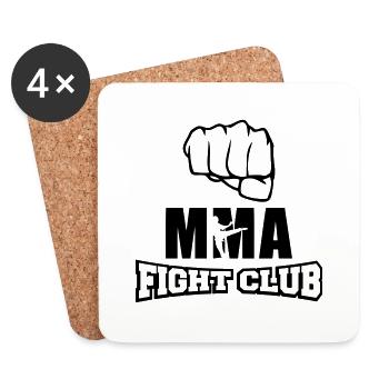 MMA Fight Club - Coasters (set of 4) - white - Front