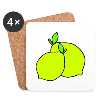 lemons - Coasters (set of 4) - white - Front