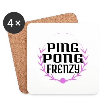 Gift Idea Professional Table Tennis Geek - Coasters (set of 4) - white - Front