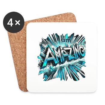 amazing - Untersetzer (4er-Set) - Weiß - Vorne