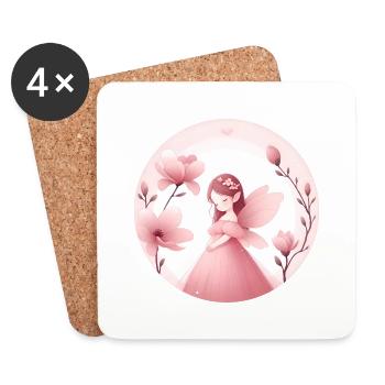 The innocence of the magnolia - Coasters (set of 4) - white - Front