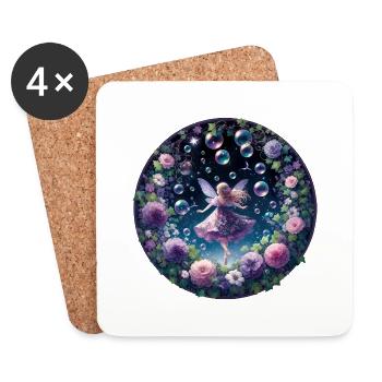 Fairy Spell - Coasters (set of 4) - white - Front