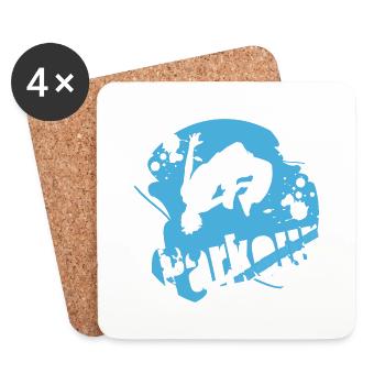 Parkour - Coasters (set of 4) - white - Front