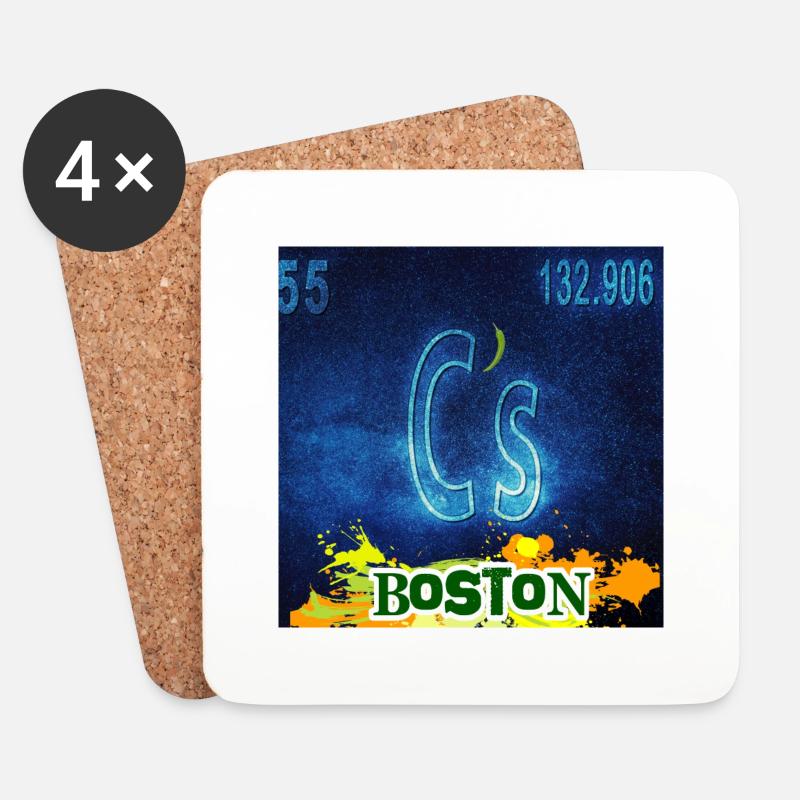 C's CHEMIE - Untersetzer (4er-Set) - Weiß