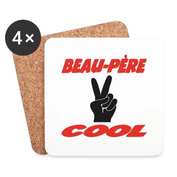 COOL Stepfather - Coasters (set of 4) - white - Front
