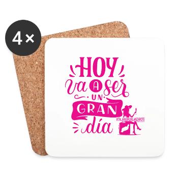 HOY VA A SER UN GRAN DIA - Untersetzer (4er-Set) - Weiß - Vorne