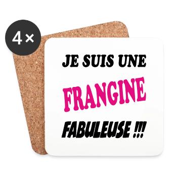 FRERE SOEUR BROTHER SISTER - Dessous de verre (lot de 4) - blanc - Devant