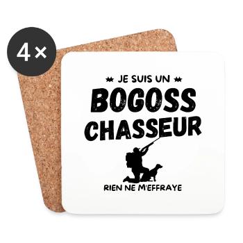 BOGOSS CHASSEUR - Dessous de verre (lot de 4) - blanc - Devant