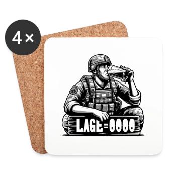 Disarmament of the Armed Forces - Coasters (set of 4) - white - Front