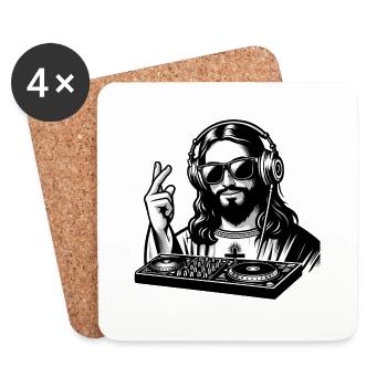 Modern Jesus - Coasters (set of 4) - white - Front
