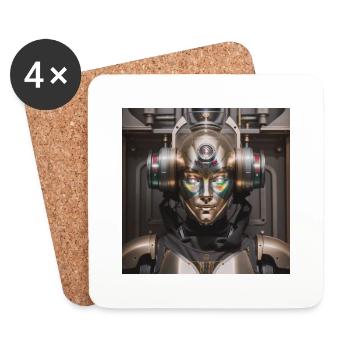 KI Metropolis Chrom reggea - Untersetzer (4er-Set) - Weiß - Vorne